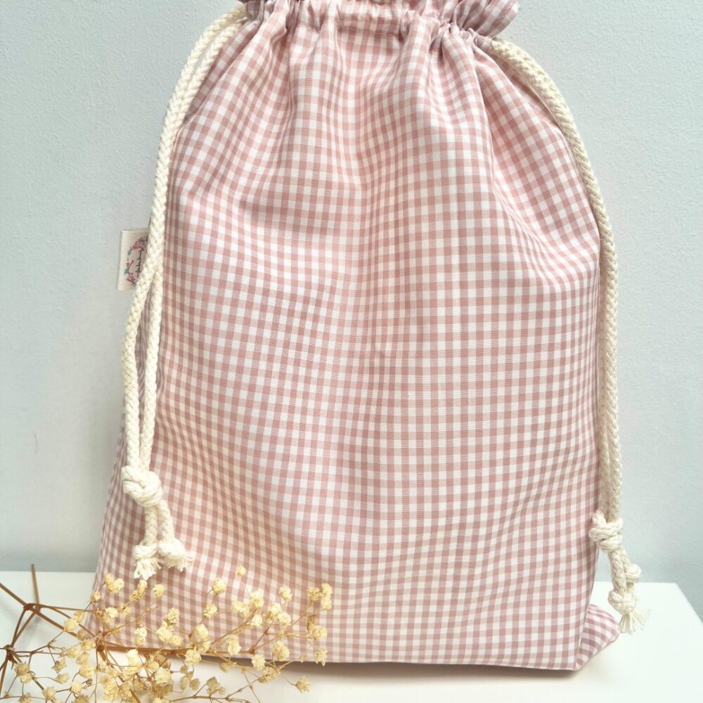 Ir a página Bolsa Jimena Vichy rosa pastel