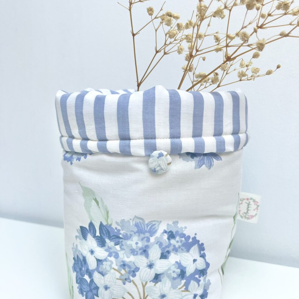 Cesta Allegra Hortensias azul