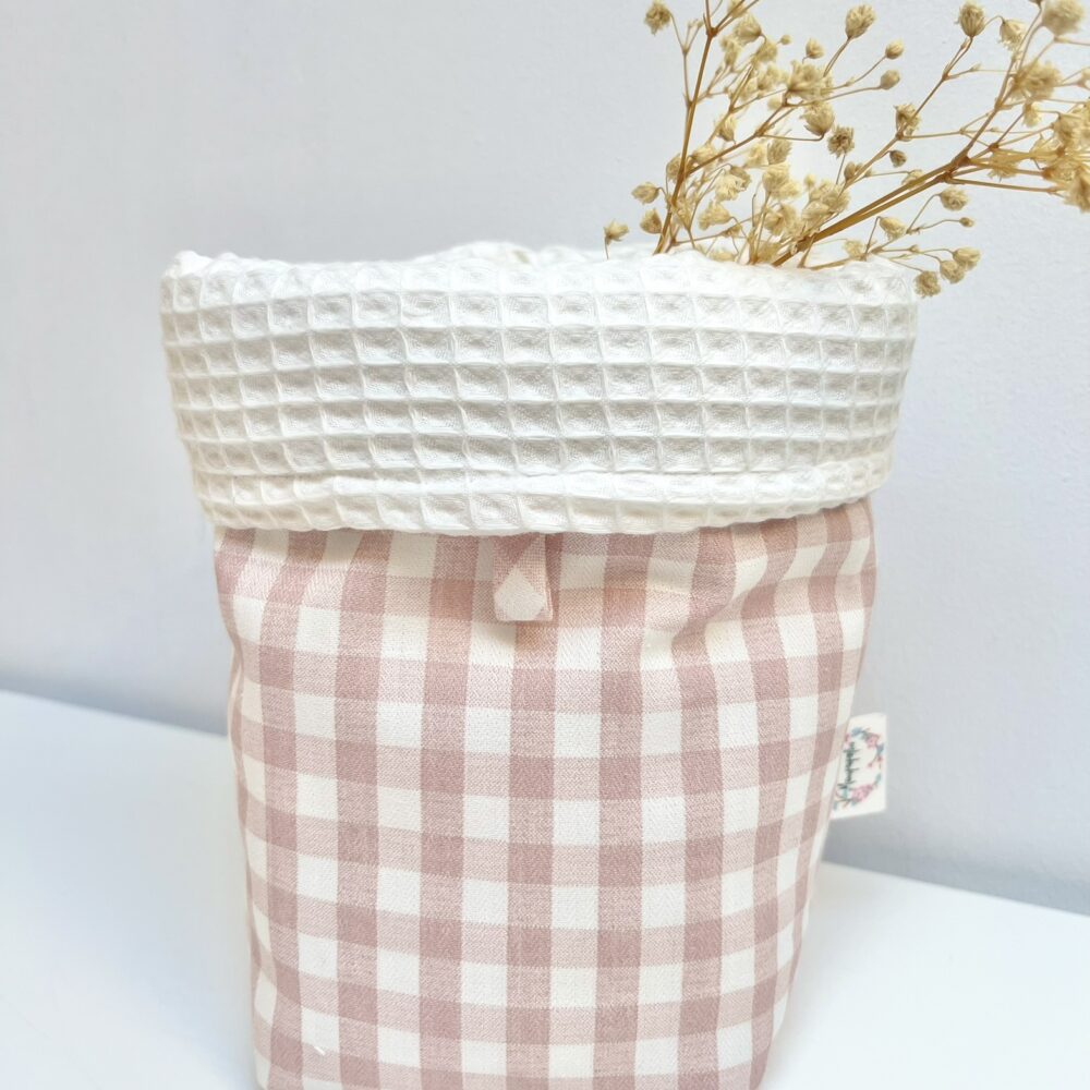 Cesta Allegra vichy rosa