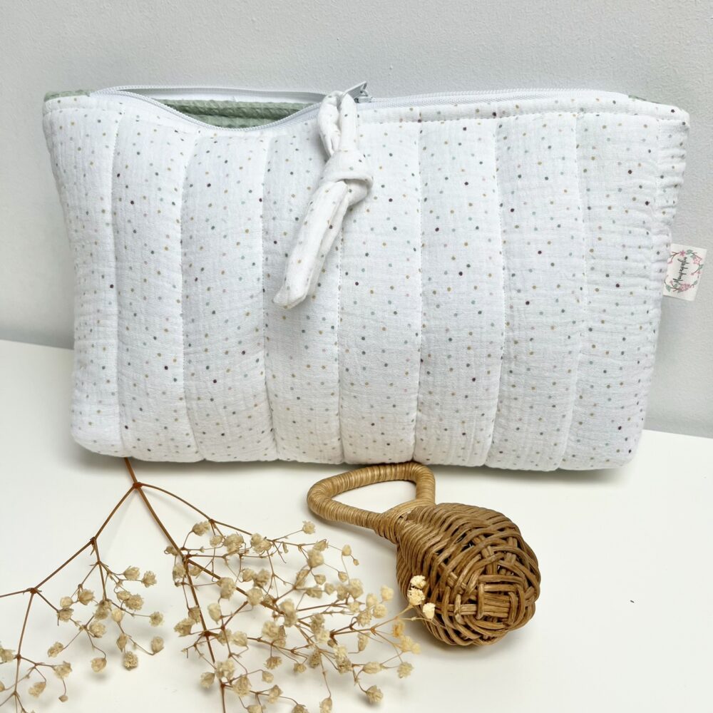Neceser Berta Confeti blanco