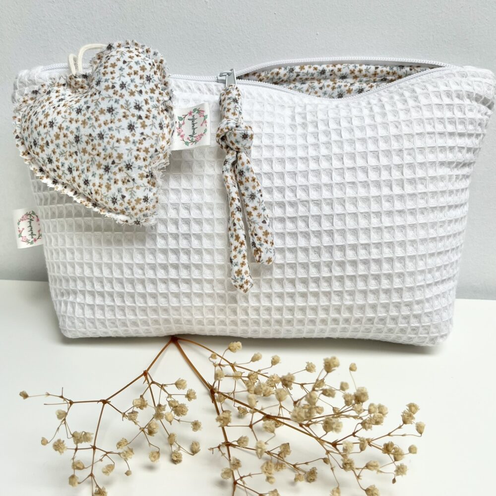 Neceser Berta Nido de abeja blanco