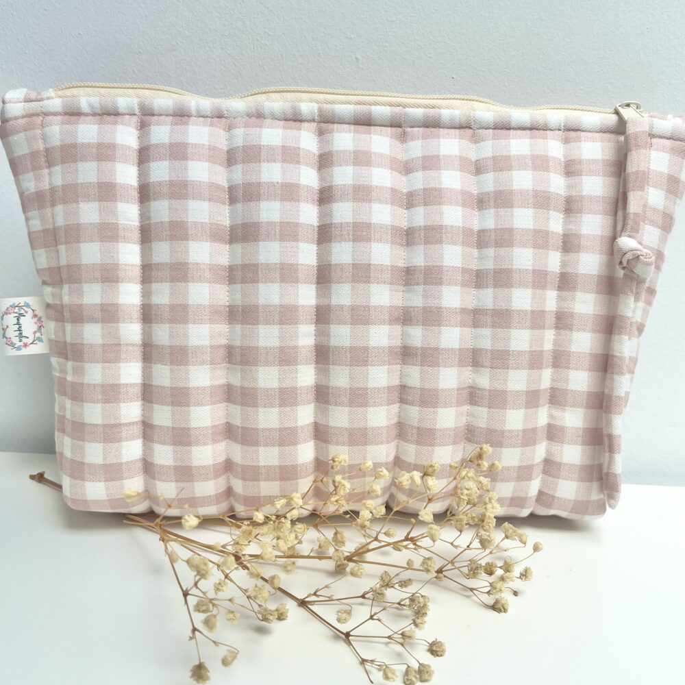 Neceser Berta Vichy rosa