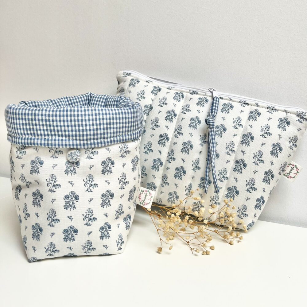Cesta Allegra Flores azul