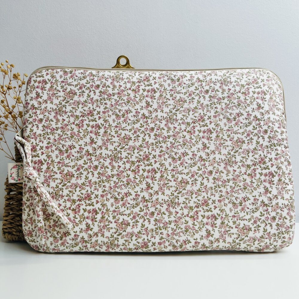 Funda portátil Santi Liberty rosa pastel