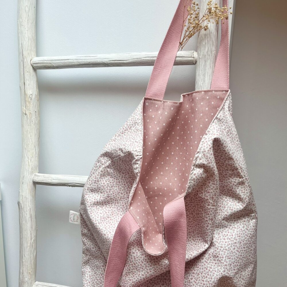 Bolsa Pepa reversible Pitiminí y topito rosa